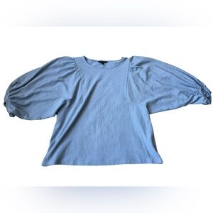 Banana Republic Sky Blue Textured Top